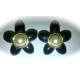Black & White Flower Earrings